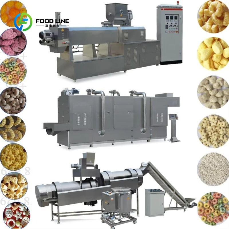 Food Sweet Snacks - カスタマイズ可能な二軸押出機によるスイートコーンチップス製造用パフスナックマシン