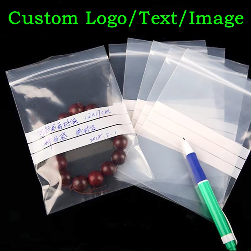 Food Snacks For Party - 200枚入りPE透明プラスチック製ジップロック包装袋DIYロゴ入り抹茶抗酸化ジュエリー日付印入り食品スナックスパイス保存用ポーチ