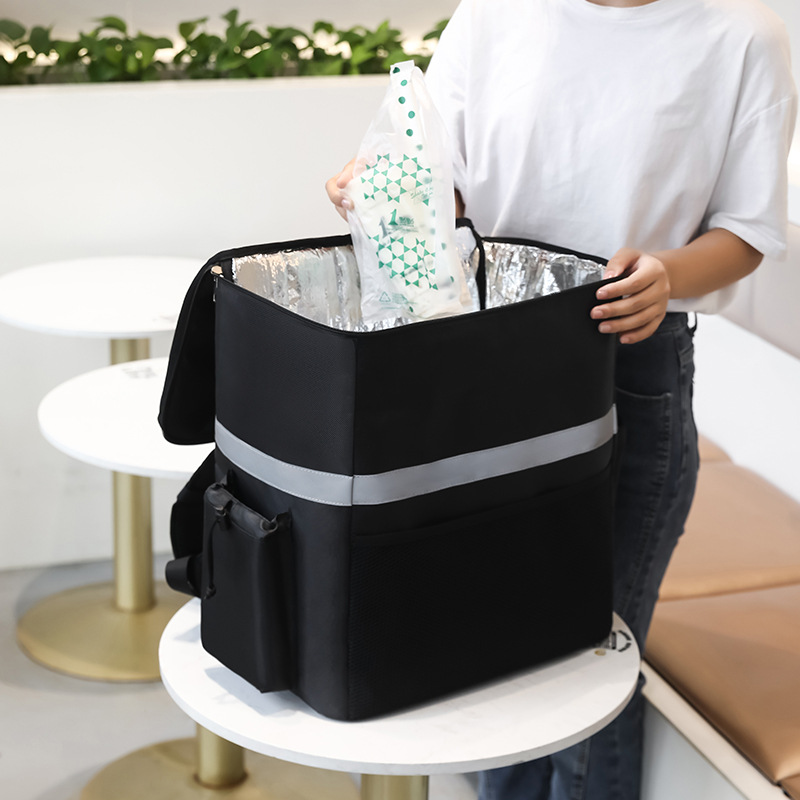 Food Snacks Delivery - 35L特大保温食品バッグ、食品を冷やすバッグ、冷蔵庫ボックス、新鮮な配達用バックパック、断熱クールバッグ