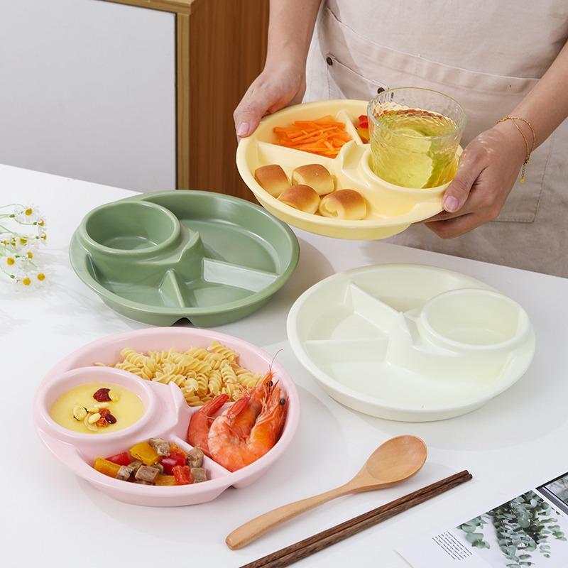 Food Snacks To Lose Weight - プレート皿、肥満症向けポーションミール、食事計画、ウェイトプレート、分割、栄養、減量、スナック、コンパートメントツール