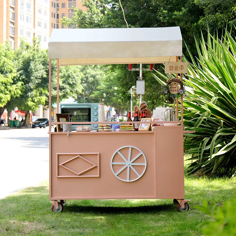 移動式手押しスナックカート、屋外夜市フードトロリー、販促用ス - Snacks Food Stall のレビューと価格