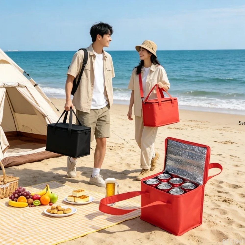 ポータブルランチクーラーバッグ 折りたたみ式断熱ピクニックア - Food Snacks Delivery のレビューと価格