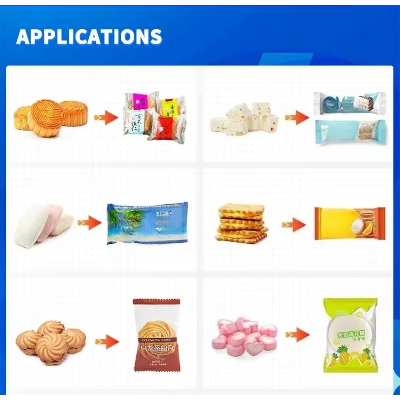 ソフト綿菓子スナック用自動枕型包装機 - 安定したシーリング - Food Snacks Candy のレビューと価格