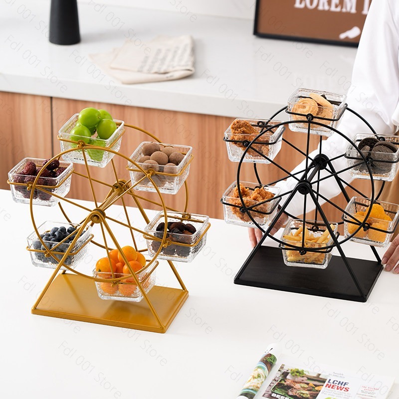 回転式フルーツスナックラック、フードディスプレイラック、アフ - Food Snacks With Iron のレビューと価格