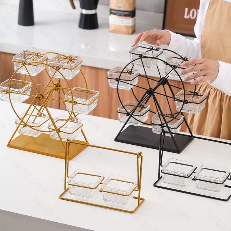 回転式フルーツスナックラック、フードディスプレイラック、アフ - Food Snacks With Iron のレビューと価格