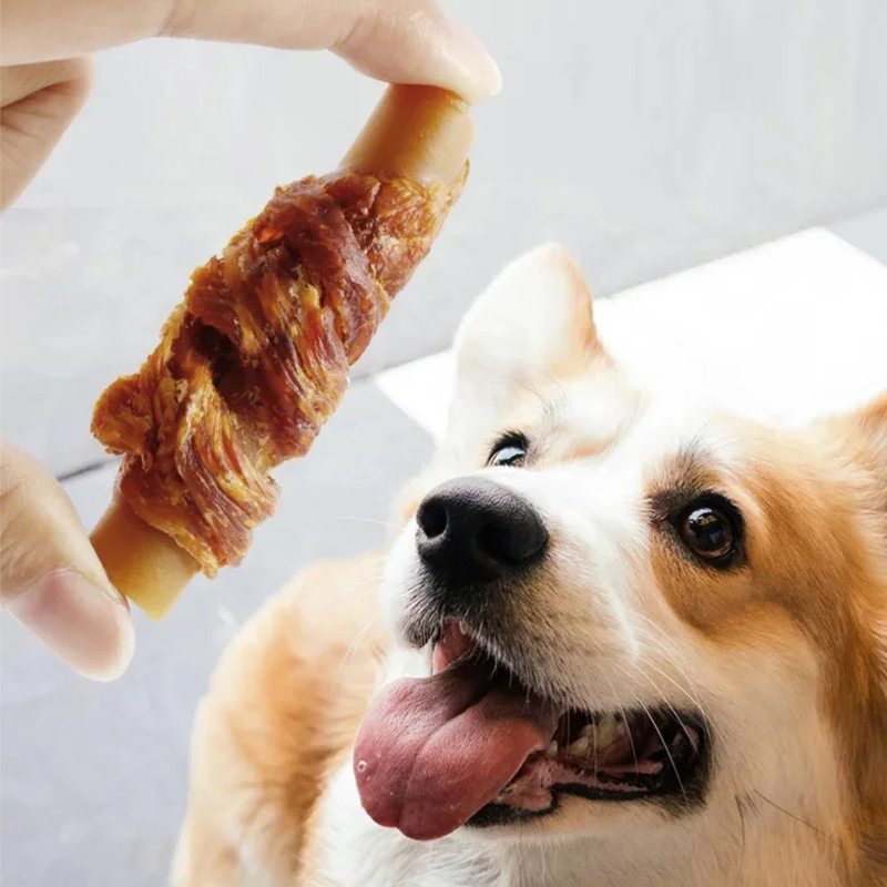 噛みつきにくいペット用おやつ 犬用歯磨きスティック チキンピ - Peanut Butter Snack のレビューと価格