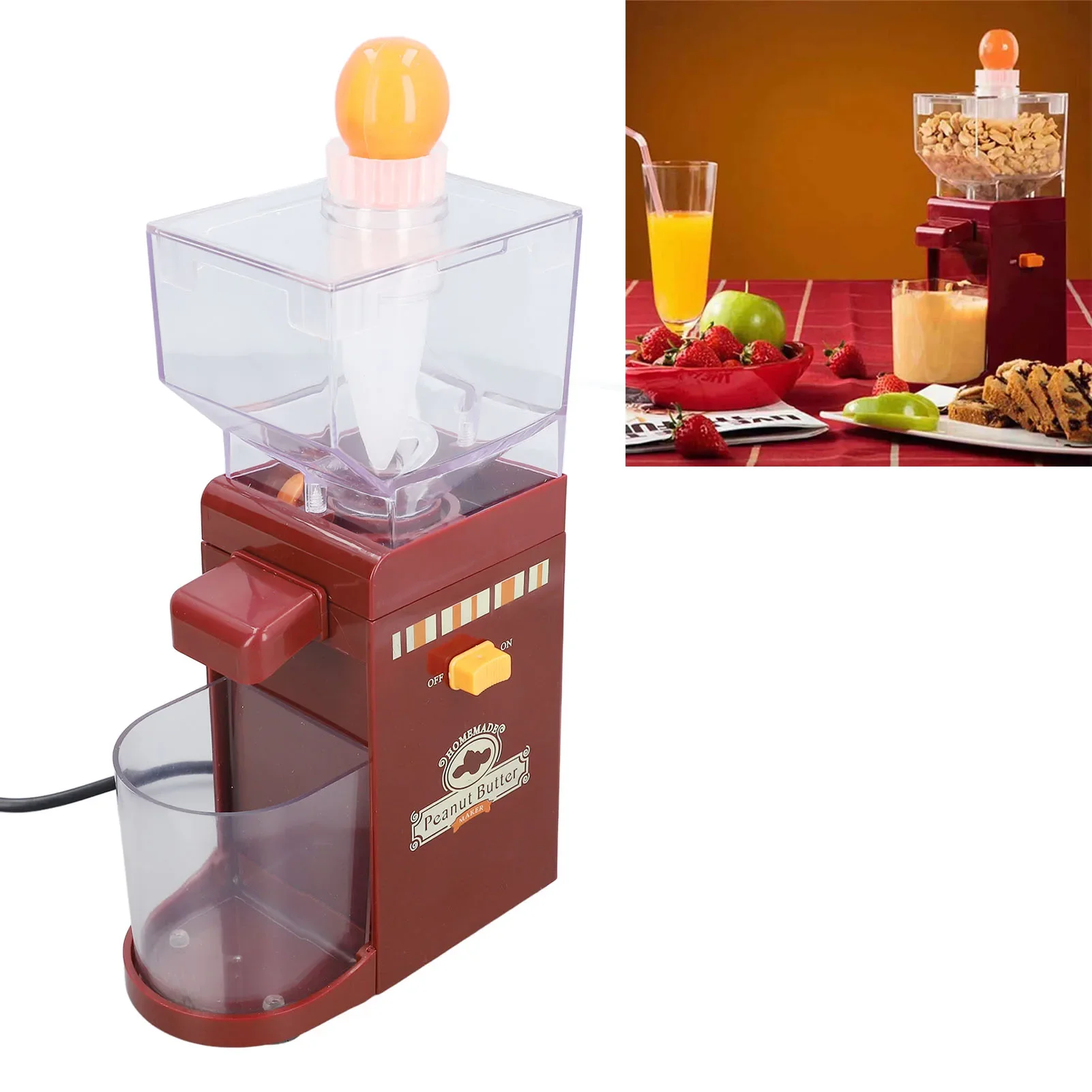 ピーナッツバターメーカー 家庭用電動穀物グラインダー 滑り止 - Peanut Butter Snack のレビューと価格