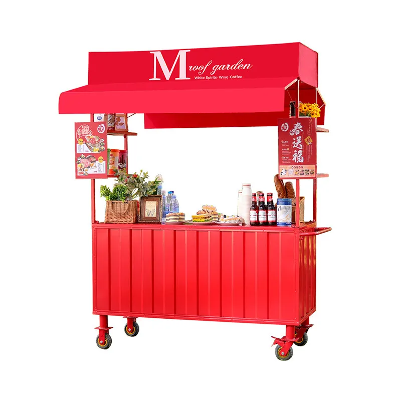 錬鉄製フードカート、屋外スナックスタンド、移動式ダイニングカ - Food Snacks With Iron のレビューと価格